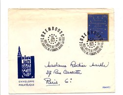 LUXEMBOURG 1963 10 ANS DROITS DE L'HOMME - Maschinenstempel (EMA)