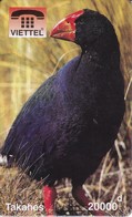 TARJETA DE VIETNAM DE UN TAKAHE (VIETTEL) BIRD-PAJARO - Viêt-Nam