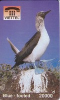 TARJETA DE VIETNAM DE UN BLUE-FOOTED (VIETTEL) BIRD-PAJARO - Viêt-Nam