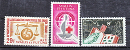 Wallis Et Futuna  168/170  Croix Rouge Et Div Neuf  Avec Trace De Charnière* MH Con Charnela Cote ** 16.6 - Unused Stamps