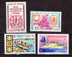 Wallis Et Futuna  171/174  Bateau, OMS Et Div Neuf  Avec Trace De Charnière* MH Con Charnela Cote ** 22.6 - Nuevos