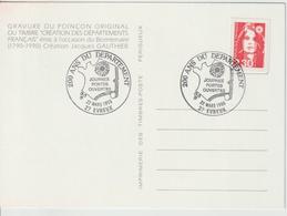 France 200 Ans Département De L'Eure 1990 - Commemorative Postmarks