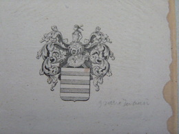 Ex-libris Héraldique XIXème - DE JONGHE (Egide Corneille) - Bookplates