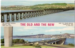 THE OLD AND THE NEW - TAY RAILWAIY BRIDGE - NEW TAY ROAD BRIDGE - Small Format - Petit Format - Kleinformat - Formato... - Contea Sconosciuta