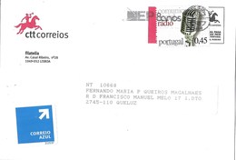 Portugal Cover With Radio Stamp And ESTRADAS DE PORTUGAL 80 ANOS Cancellation - Storia Postale
