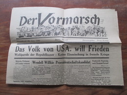 3.Reich Sonnabend, 29. Juni 1940 Alte Zeitung Der Vormarsch Paris, Nr. 12 Herausgeber Prop. Kompanie Propaganda Zeitung - Andere & Zonder Classificatie