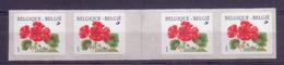 Belgie - ^ 1999 - OBP - ** 2854 -  Rolzegel 91 - Strook Met Grote Spatie - Geranium -  Bloemen -  Andre Buzin - Rollen