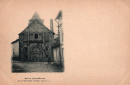 Melle (Deux-Sèvres) Eglise St Saint Savinien, Prison Au XIIe Siècle - Carte Dos Simple Non Circulée - Melle