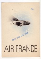 CPA Ligne Mermoz Air France Dans Tous Les Ciels De Paris Avion Pour Casablanca (Maroc) Aviation - 1919-1938: Between Wars