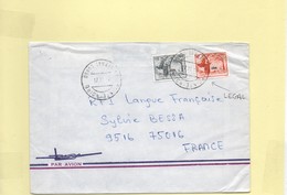 Lettre Congo Avec Timbres Surchargés  "Légal" - Brieven