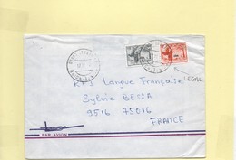 Lettre Congo Avec Timbres Surchargés  "Légal" - Storia Postale