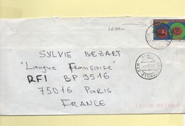 Lettre Congo Avec Timbre Surchargé  "Légal" - Brieven