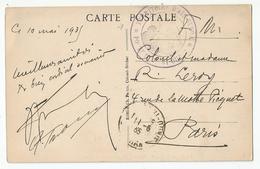 Marcophilie Cachet Territoire D'ain Sfer Poste 1935  En Fm , Colomb Béchar Place Des Arcades Pour Colonel Leroy Paris - Militärstempel Ab 1900 (ausser Kriegszeiten)