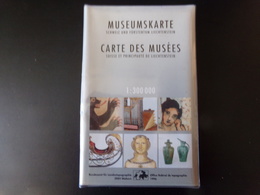 Carte Des Musées " Suisse Et Principauté De Liechtenstein ", 1996 - Cartes/Atlas