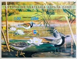 125.CUBA 2002 STAMP M/S BIRDS, FLOWERS .MNH - Francobolli Di Beneficenza