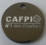 Jeton De Caddie - CAFPI - N° 1 Des Courtiers - En Métal - - Jetons De Caddies