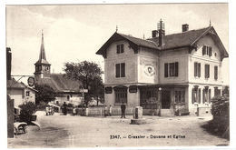 CRASSIER - Douane Et Eglise - Ed. Phototypie Co., Neuchâtel - Crassier