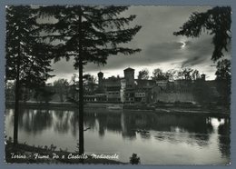 °°° Cartolina - Torino Lungo Po E Castello Medioevale Viaggiata °°° - Fiume Po