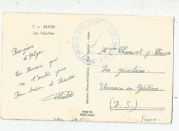 Marcophilie Cachet Service Social Du Corps D'armée D'alger Sp 87 - 056 Pour Vernoux En ..79 Deux Sevres - Oorlog In Algerije