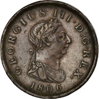 Monnaie, Grande-Bretagne, George III, Penny, 1806, Soho, TTB, Cuivre, KM:663 - C. 1 Penny