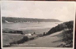 CPA, 1949, BANGOR, MENAI STRAITS FROM UPPER BANGOR, Used, Stamped, éd Valentine , WALES, UK - Caernarvonshire