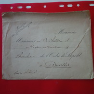 LETTRE MINISTERE DES AFFAIRES ETRANGERES MONSIEUR DE CLOSSET DOCTEUR EN DROIT CHEVALIER DE L ORDE DE LEOPOLD BRUXELLES - 1893-1900 Schmaler Bart