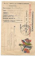 WWI FAULLE SOLDAT 331 RI TRESOR ET POSTES 10 POUR ASCOUX LOIRET - CPA CORRESPONDANCE MILITAIRE - War 1914-18