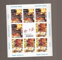 1-KOSSRB  2005 KLB  10 X  EUROPA CEPT KOSOVO SERBIEN PART SELTEN IM ANGEBOT  MNH - Food