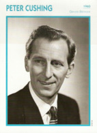 Peter CUSHING  (1960)  Fiche Portrait Star Cinéma - Filmographie - Photo Collection Edito Service - Photographs