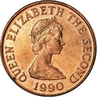 Monnaie, Jersey, Elizabeth II, Penny, 1990, SUP, Bronze, KM:54 - Jersey