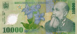 ROMANIA  10000 LEI 2001 P-112b Circ  Polymer - Romania