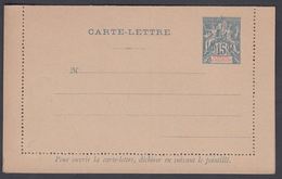 1892. SAINT-PIERRE-MIQUELON. CARTE -LETTRE 15 C. Blue  () - JF321827 - Lettres & Documents