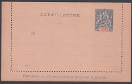 1901. SAINT-PIERRE-MIQUELON. CARTE -LETTRE 25 C. Blue  () - JF321847 - Storia Postale