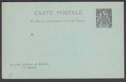 1900. SAINT-PIERRE-MIQUELON. CARTE POSTALE Double Incl. RESPONSE 10 C. + 10 C. Black  () - JF321878 - Brieven En Documenten