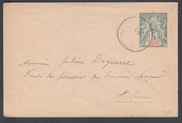 1898. SAINT-PIERRE-MIQUELON. ENVELOPE 5 C. Cancelled ST. PIERRE-MIQUELON ….98. 115 X ... () - JF321884 - Briefe U. Dokumente