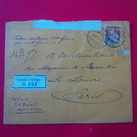 LETTRE LEYSIN POUR PARIS GRANDS MAGASINS DU LOUVRE - Lettres & Documents