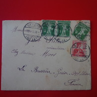 LETTRE GENEVE POUR LA BUSSIERE GUISE AISNE - Covers & Documents