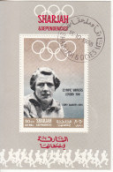 Bf. 511 Sharjah 1968 Atletica Leggera Fanny Blankers-Koen Oro Nuovo Preoblt. Perforato. Olimpiadi Londra 1948 - Sommer 1948: London