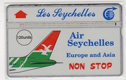 SEYCHELLES Ref MV Cards : SEY-12 120 U AIR SEYCHELLES CN 105H  Année 1991 4000ex - Sychelles