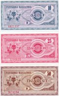 MACEDONIA 10,25,50 DENARI 1992-1a,2a,3a  UNC - Nordmazedonien