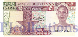 GHANA 10 CEDIS 1980 PICK 20c UNC - Ghana