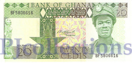 GHANA 20 CEDIS 1982 PICK 21c UNC - Ghana