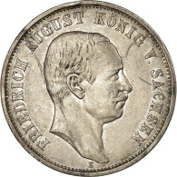 Monnaie, Etats Allemands, SAXONY-ALBERTINE, Friedrich August III, 3 Mark, 1909 - Altri & Non Classificati