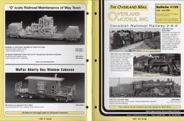 Catalogue - Revue OVERLAND MODELS MAIL Bulletin 132 2001 USA - Anglais