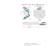 LETTERA X ITALY CON AUTOMOBILI AUDI TT, AUTO UNION - Covers & Documents