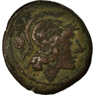 Monnaie, Anonyme, Triens, Roma, TB+, Bronze - Repubblica (-280 / -27)