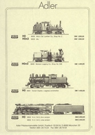 Catalogue ADLER  Präzisionsmodelle 1991 HO HOn3 USA - Allemand