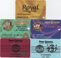 Lot De 5 Cartes : Four Queens Casino : Las Vegas NV - Casinokarten