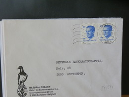 87/574   LETTRE BELGE - Pigeons & Columbiformes