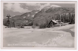 CPA AUTRICHE IGLS Pension Gruberhof Avec Les Pistes Enneigées Et Le Patscherkofel 1945 - Igls